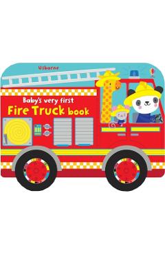 Coperta cărții 'Baby's Very First Fire Truck Book - Fiona Watt'