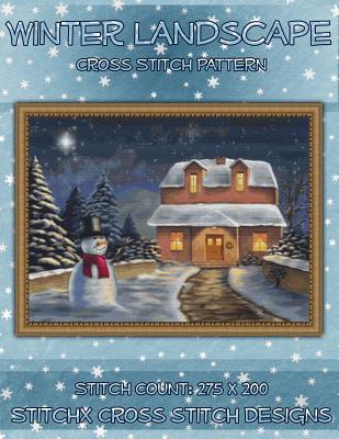 Winter Landscape Cross Stitch Pattern -