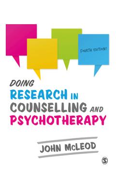 Coperta cărții 'Doing Research in Counselling and Psychotherapy - John Mcleod'
