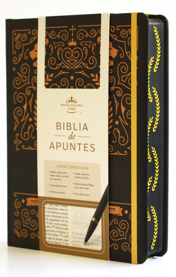 Biblia de Apuntes Rvr 1960 Td, Negro Y Oro (Edición Cantos Pintados) / Spanish Journaling Bible Rvr 1960 Hc Black and Gold -