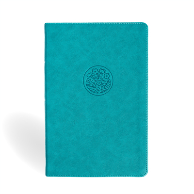 NASB Giant Print Reference Bible, Teal Leathertouch -
