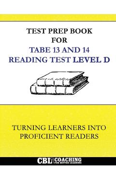Coperta cărții 'Test Prep Book for TABE 13 and 14 Reading Test Level D -'