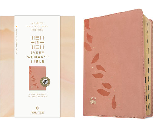 NLT Every Woman's Bible, Filament Enabled (Leatherlike, Pink Petals, Indexed, Red Letter) - 
