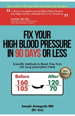 Coperta cărții 'Fix Your High Blood Pressure in 90 Days or Less: Scientific Methods to Break Free from Life Long Prescription Meds -'