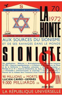 Coperta cărții 'La honte sioniste - Lucien Cavro-demars'