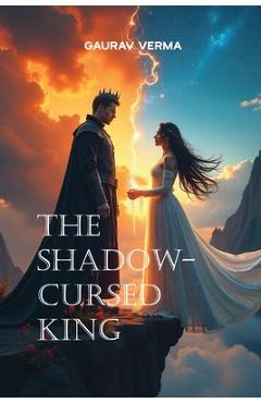 Coperta cărții 'The Shadow-Cursed King: Epic fantasy with soft romantic aesthetic. For fans of Sarah J. Maas, Rebecca Yarros, and'