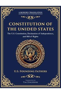 Poza produsului Constitution of the United States: The U.S. Constitution, Declaration of Independence, and Bill of Rights - Large Print Edition for Easy Reading - U. S. Founding Fathers