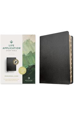 Poza produsului NLT Life Application Study Bible, Third Edition, Personal Size (Bonded Leather, Black, Indexed, Red Letter) - 