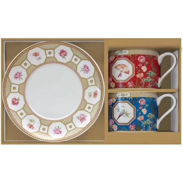 Set 2 cesti portelan cu farfurioara: Jardins d'Orient