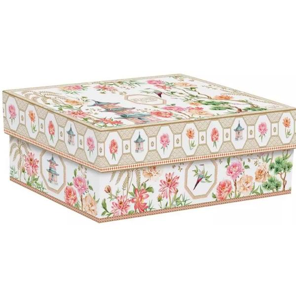Set 2 cesti portelan cu farfurioara: Jardins d'Orient