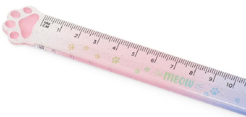 Rigla: Meow 15 cm