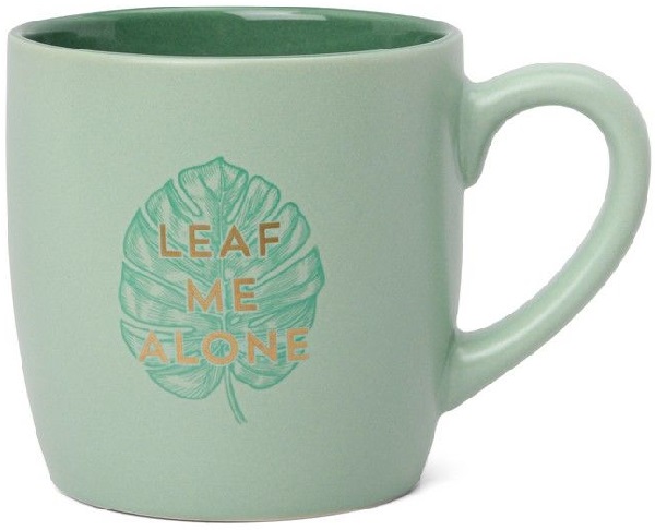 Cana ceramica: Leaf me Alone