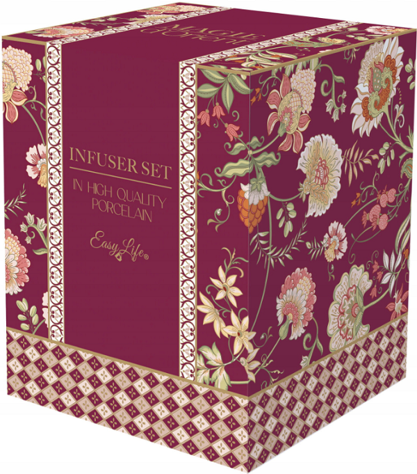 Cana cu sita si capac: Magie d'Orient. Rosu