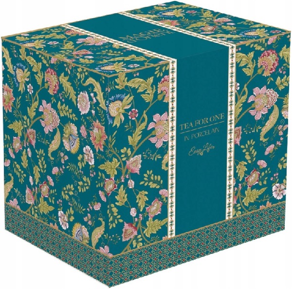 Set pentru ceai 3 piese portelan. Ceainic: Magie d'Orient. Verde