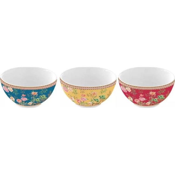 Set 3 boluri portelan: Jardins d'Orient