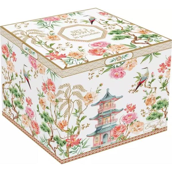 Set 3 boluri portelan: Jardins d'Orient