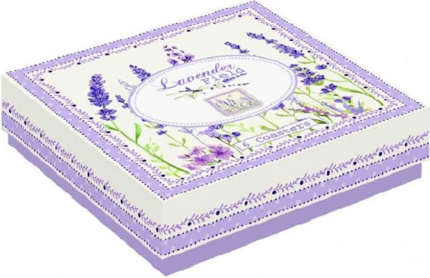 Set 6 suporturi pentru pahare: Lavanda