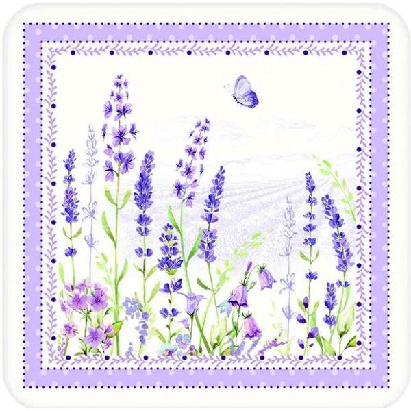 Set 6 suporturi pentru pahare: Lavanda