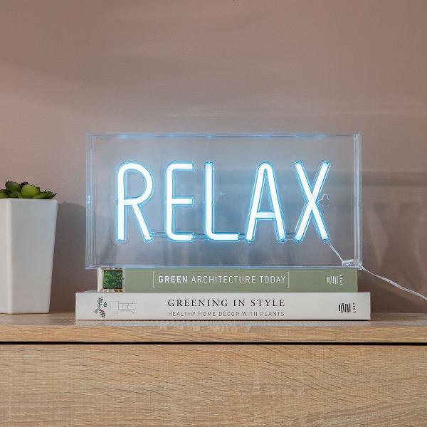 Decoratiune neon: Relax