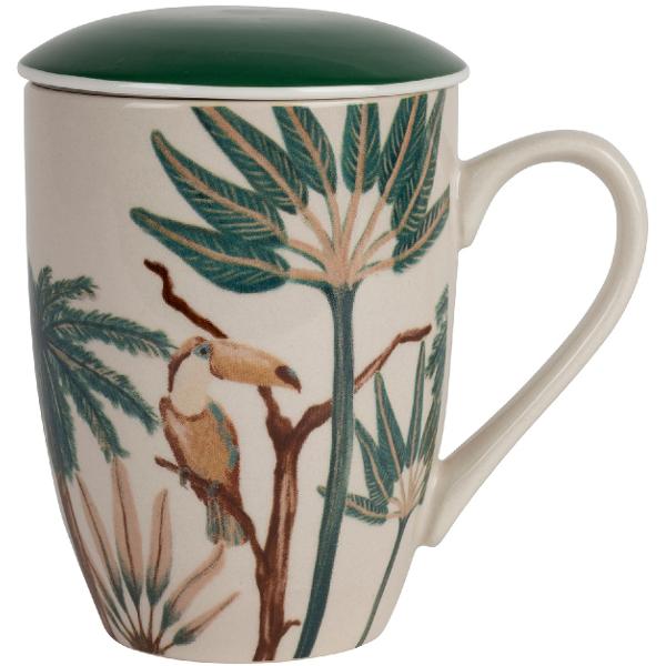Cana ceramica cu infuzor si capac: Somptua