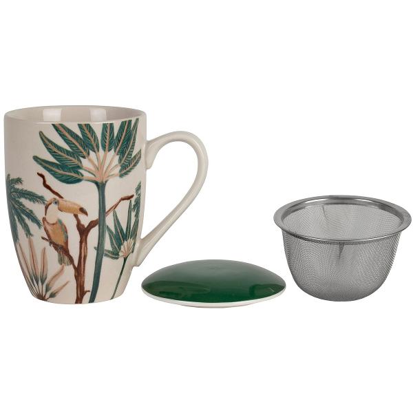 Cana ceramica cu infuzor si capac: Somptua