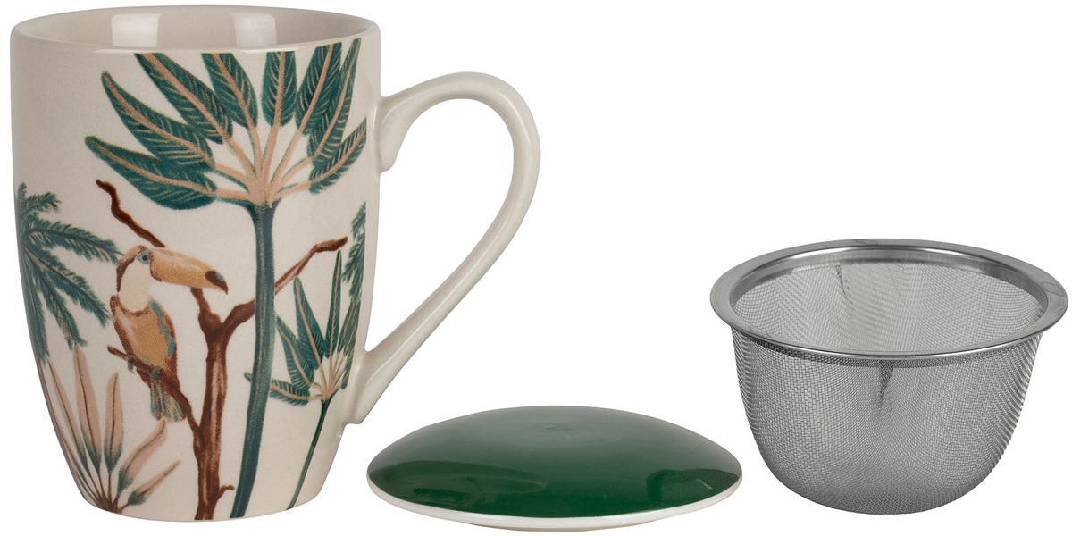 Cana ceramica cu infuzor si capac: Somptua