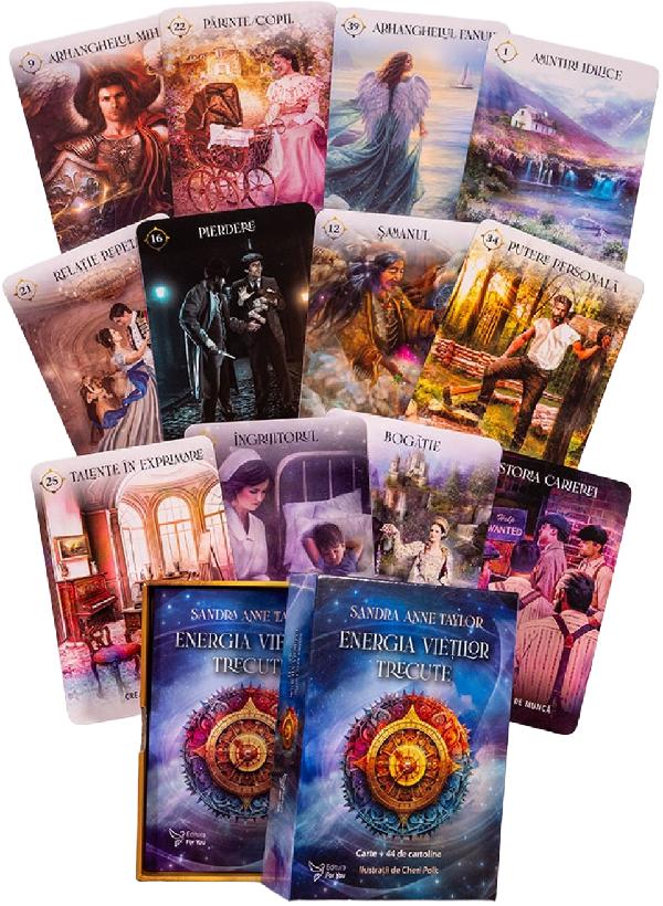 Set: Energia vietilor trecute. Carte + cartoline - Sandra Anne Taylor