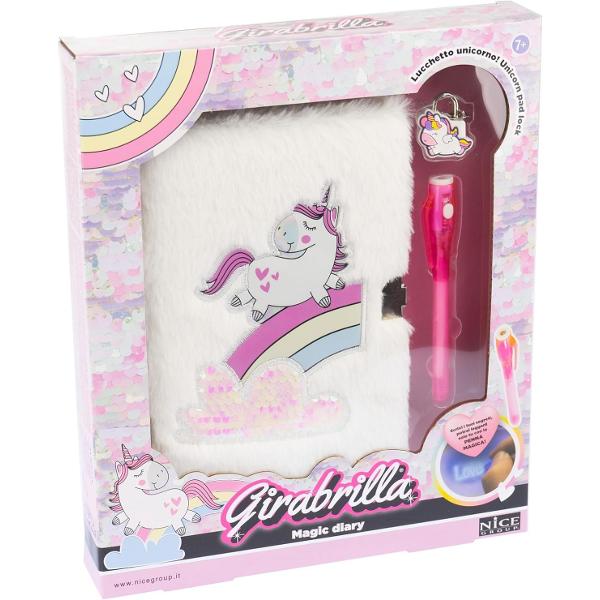 Jurnal secret cu pix si lacat: Girabrilla unicorn