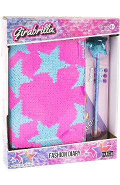 Imaginea produsului 'Jurnal secret cu paiete și pix: Girabrilla fashion'