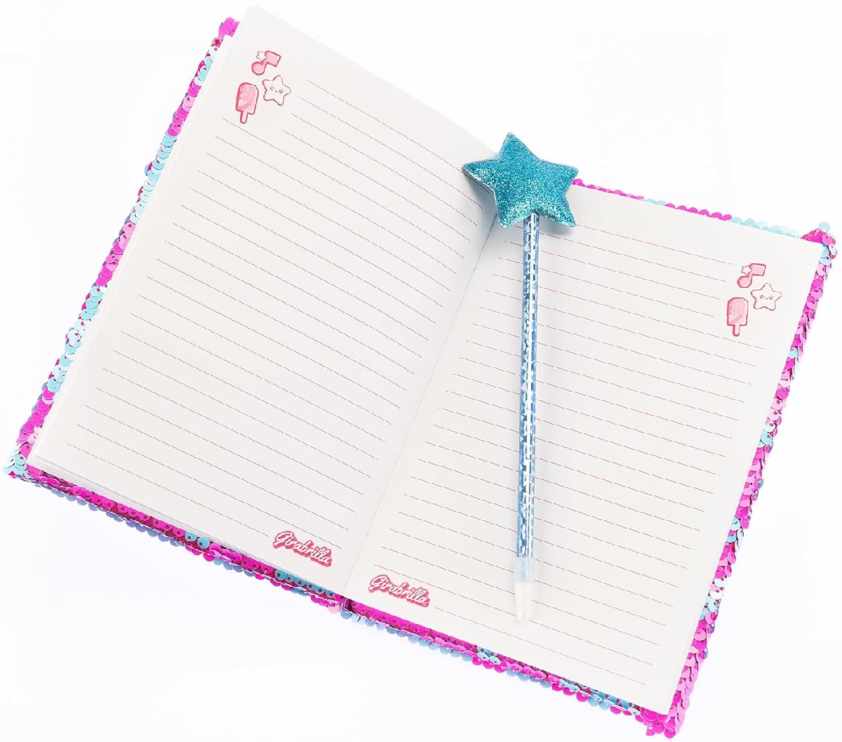 Jurnal secret cu paiete si pix: Girabrilla fashion 