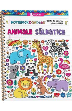Poza produsului Animale salbatice. Carte de colorat si activitati - Jess Volinski