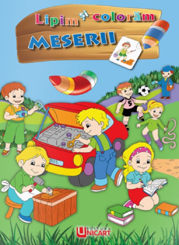 Lipim si coloram. Meserii