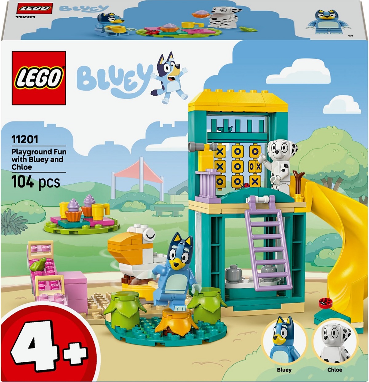 Lego Bluey. Distractie la locul de joaca cu Blue si Chloe