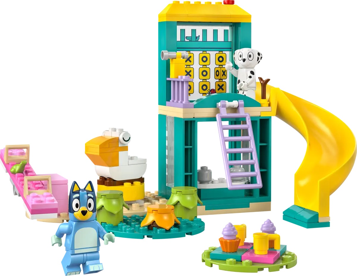 Lego Bluey. Distractie la locul de joaca cu Blue si Chloe