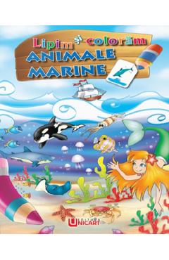 Poza produsului Lipim si coloram. Animale marine