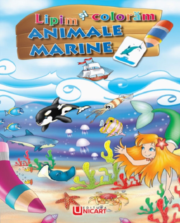 Lipim si coloram. Animale marine