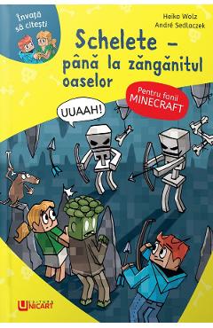 Coperta cărții 'Minecraft: Schelete. Până la zăngănitul oaselor! - Heiko Wolz'