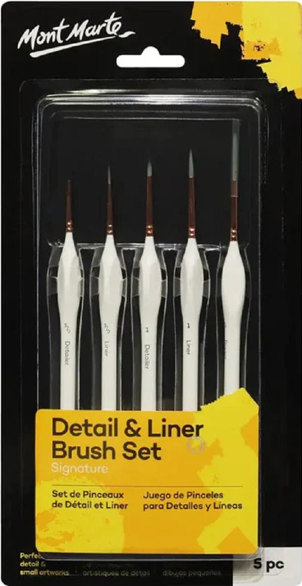 Set pensule detalii + linere