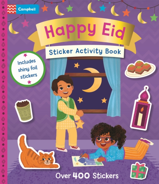 Coperta cărții 'Happy Eid Sticker Activity Book - Campbell Books'