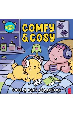 Coperta cărții 'Comfy and Cosy. Colouring Book'