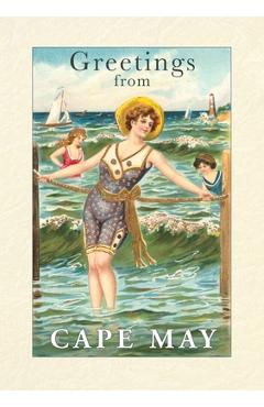 Poza produsului Vintage Lined Notebook Greetings from Cape May, New Jersey - 