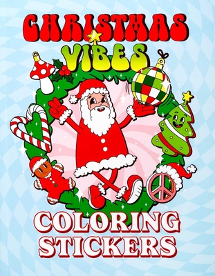Christmas Vibes Coloring Stickers - 