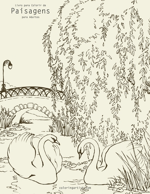 Livro para Colorir de Paisagens para Adultos - Nick Snels
