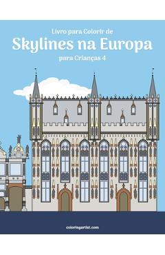 Poza produsului Livro para Colorir de Skylines na Europa para Crianças 4 - Nick Snels