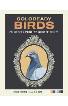 Poza produsului Coloready Birds: 20 Modern Paint-By-Number Prints - David Trawin