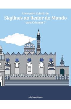 Poza produsului Livro para Colorir de Skylines ao Redor do Mundo para Crianças 7 - Nick Snels