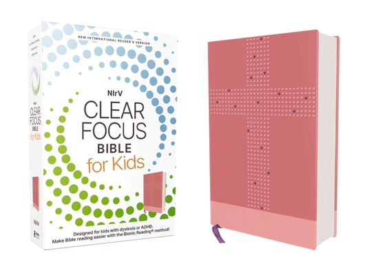 Nirv, Clear Focus Bible for Kids (Help Kids with ADHD or Dyslexia Read with Confidence), Leathersoft, Pink: Help Kids with ADHD or Dyslexia Read with -