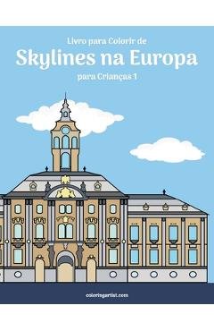 Poza produsului Livro para Colorir de Skylines na Europa para Crianças 1 - Nick Snels