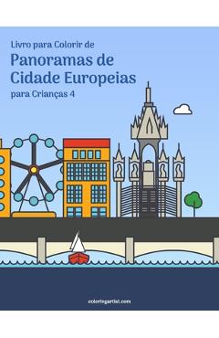 Poza produsului Livro para Colorir de Panoramas de Cidade Europeias para Crianças 4 - Nick Snels