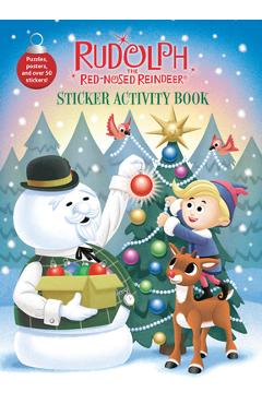 Coperta cărții 'Rudolph the Red-Nosed Reindeer Sticker Activity Book -'
